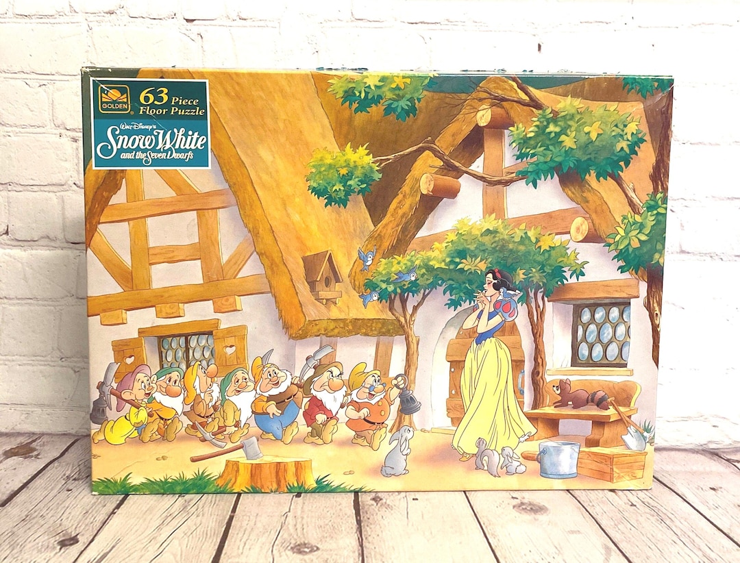 Vintage Snow White Floor Puzzle | Golden, 63 Piece (1990s) - Etsy