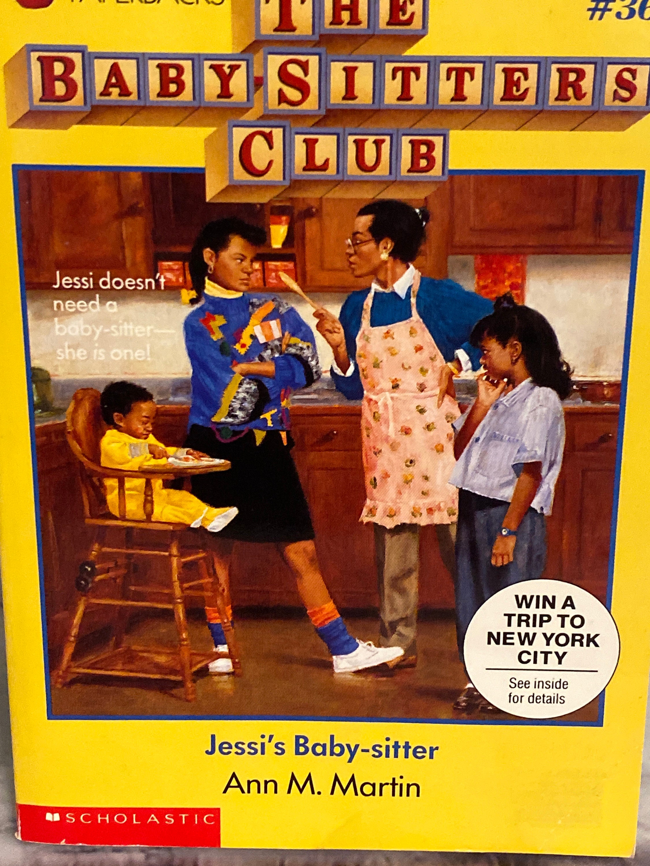 The Babysitter's Club Book #36 / Jessi's Baby-Sitter by Ann M. Martin / An  Apple Paperback 1990 / Save Time - Call The Babysitter's Club! - Etsy México, image size:2250x3000