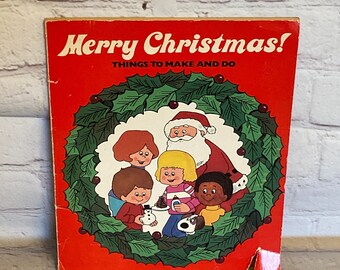 Livre d'artisanat joyeux Noël vintage 1981 | Associés trolls
