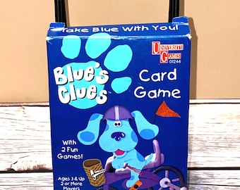 Blue's Clues Card Game University Games 1998 | Nick Jr. | Ages 3 & Up | 2 or More Players