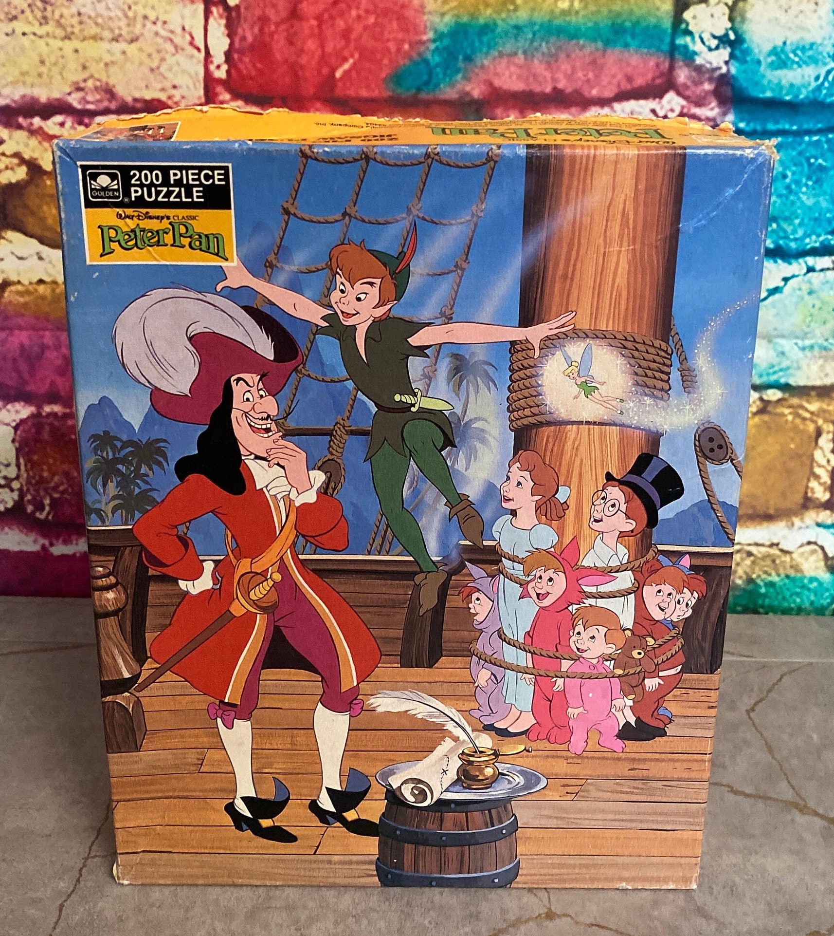 Disney Anime Peter Pan Wooden Jigsaw 35/300/500/1000 Pcs Puzzle