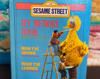 Vintage Sesame Street "My Memory Book" (1983) - Never used - How I've Grown, What I've Learned - Vintage Unisex Baby Book