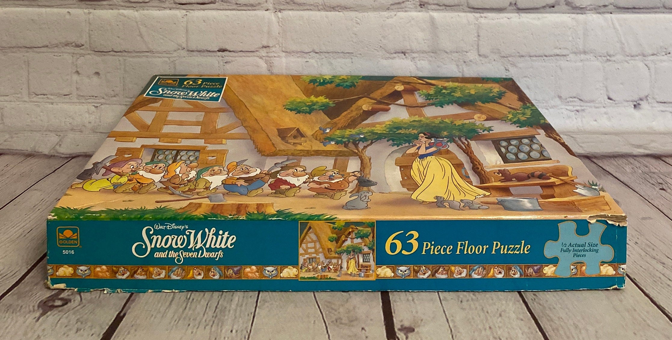 Vintage Snow White Floor Puzzle | Golden, 63 Piece (1990s) - Etsy
