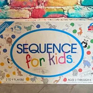 Sequence for Kids by Jax Ltd. 2001 - Ages 3 to 6 - For 2 to 4 Players - Vintage Sequencing Game For Kids - Complete Game!