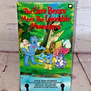 Sealed &quot;The Care Bears Meet The Lovable Monsters&quot; VHS by Fries Home Video 1990 | For All Ages | Runtime of 45 Mins | See All Photos