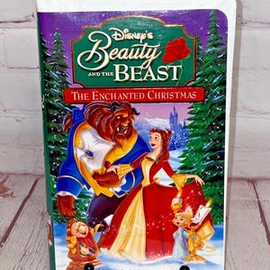 Disney&#39;s Beauty and the Beast &quot;The Enchanted Christmas&quot; VHS 1990s | Running Time: 72 Minutes | See All Photos & Read Details!