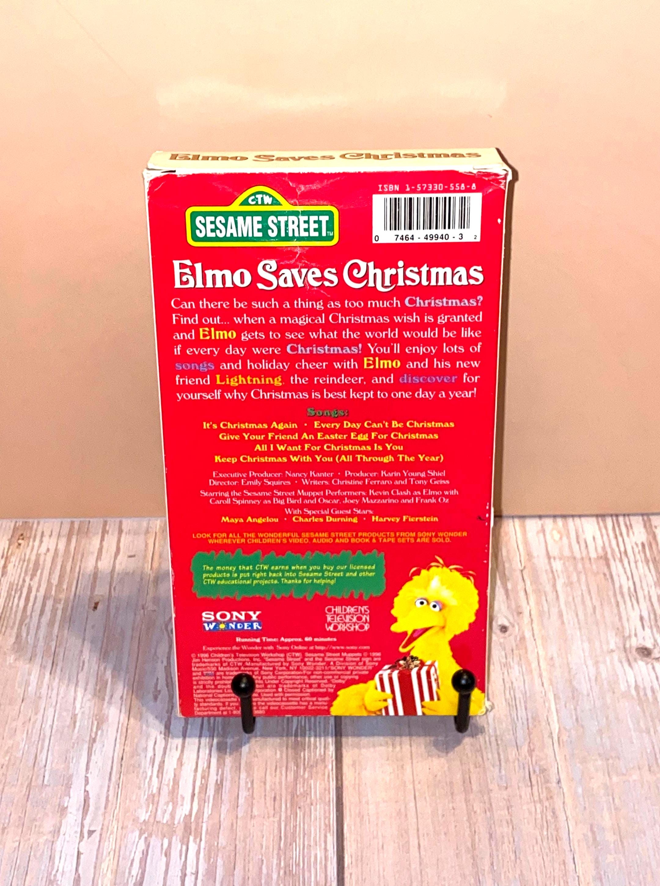 Elmo Saves Christmas VHS Sony Wonder 1996 - Etsy