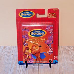 Brand New Sealed Disney&#39;s Hercules Match&#39;N Clash Card Game by Mattel 1997 | For Ages 5-Up | 2 Players | See Photos & Read Details