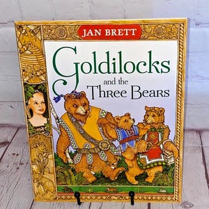 Goldilocks and the Three Bears by Jan Brett | Penguin 1996 | Softcover Children&#39;s Book | Dolly Parton&#39;s Imagination Library | See Photos