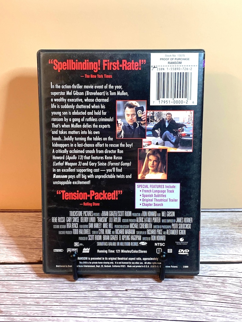 Ransom DVD Widescreen Edition Touchstone Home Video | Rated R | Running ...