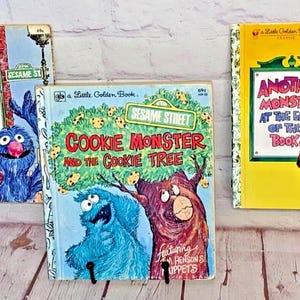 The Sesame Street Monster Golden Book Bundle | Includes Three (3) Hardcover Children&#39;s Books | See Photos and Read Details