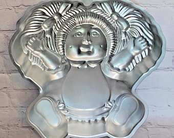 Cabbage Patch Kids Aluminum Cake Pan by Wilton 1984 | See All Photos and Read Details