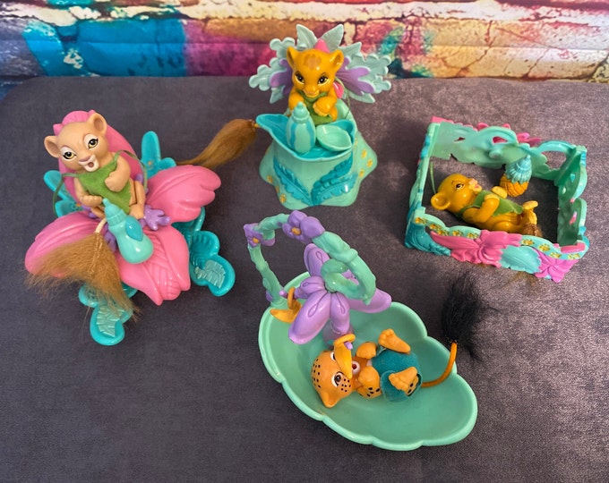 Vintage Disney's Lion King Jungle Friend Babies Toy Set Mattel 1994
