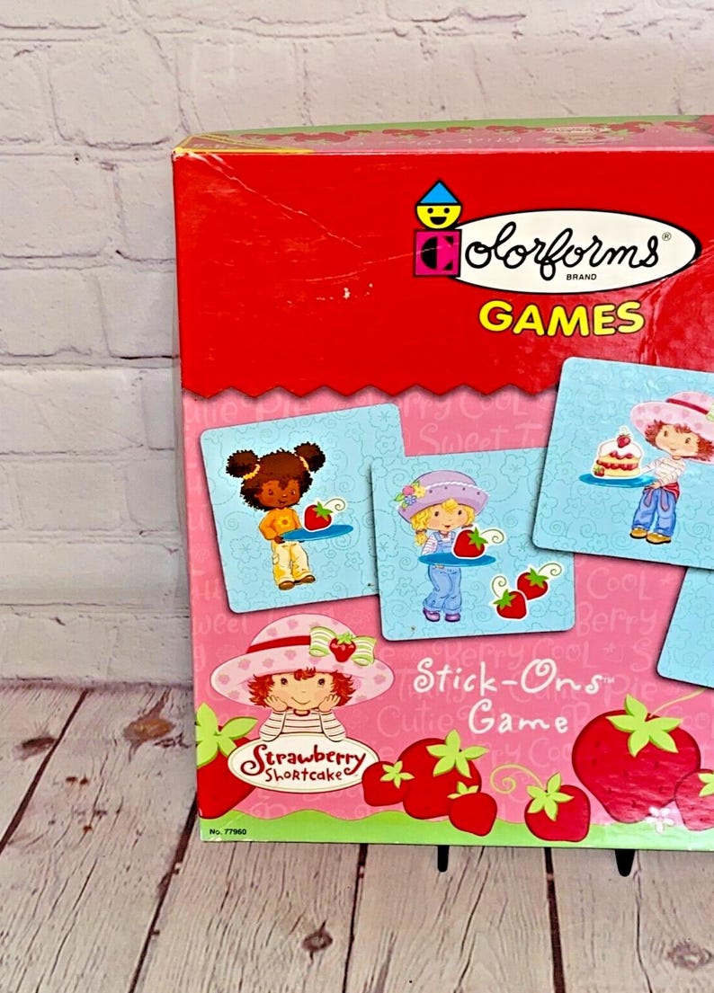 Strawberry Shortcake Stick-ons Game by Colorforms Games 2003 Edition ...