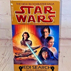 Star Wars &quot;Jedi Search&quot; Volume I of the Jedi Academy Trilogy by Kevin J Anderson | Paperback Chapter Book by Bantam Books 1994 | See Photos