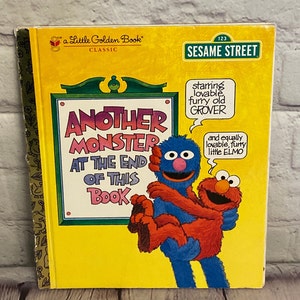Sesame Street&#39;s &quot;Another Monster At The End Of This Book&quot; | A Little Golden Book 1996 | Hardcover Children&#39;s Book | Classic Kids Books