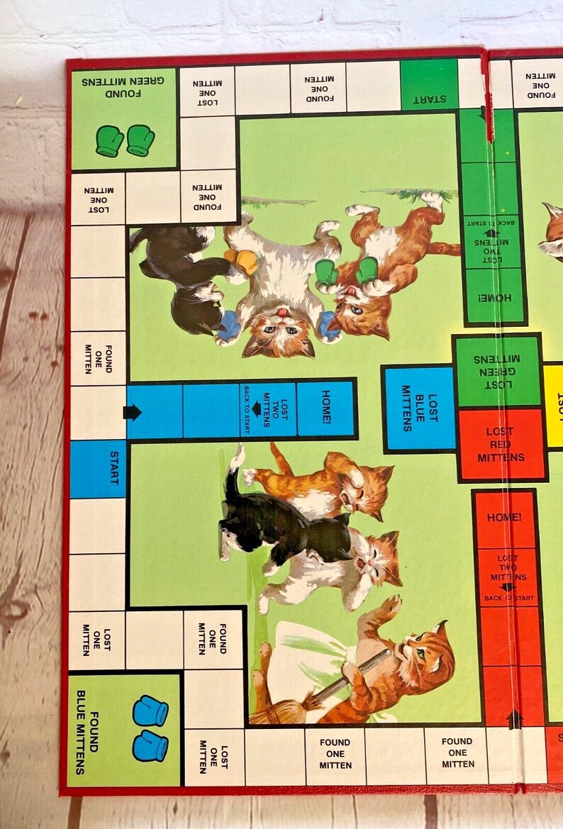 The Three Little Kittens Board Game by Cadaco 1978 | A Storybook Classic Game For 2-4 Players | Ages 4 - 10 | See Photos & Read! image 9