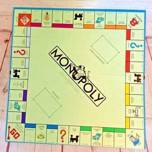 Iconic Monopoly Vintage Monopoly Deluxe Anniversary Edition | Parker Brothers 1985 - Etsy
