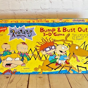 Nickelodeon&#39;s Rugrats &quot;Bump & Bust Out 3-D Game&quot; by Mattel 1997 | For Ages 5 and Up | For 2 to 4 Players | See All Photos and Read