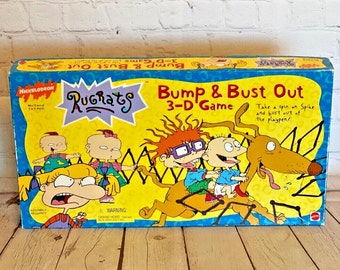Nickelodeon&#39;s Rugrats &quot;Bump & Bust Out 3-D Game&quot; by Mattel 1997 | For Ages 5 and Up | For 2 to 4 Players | See All Photos and Read