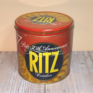 Ritz 50th Anniversary Ritz Crackers Tin by Nabisco 1984 | See Photos & Read Details