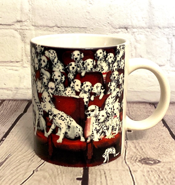Vintage 1990s Disney 101 Dalmatians Ceramic Coffee Mug