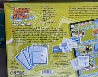 Johnny Bravo Catch Him If You Can Board Game Cartoon Network 