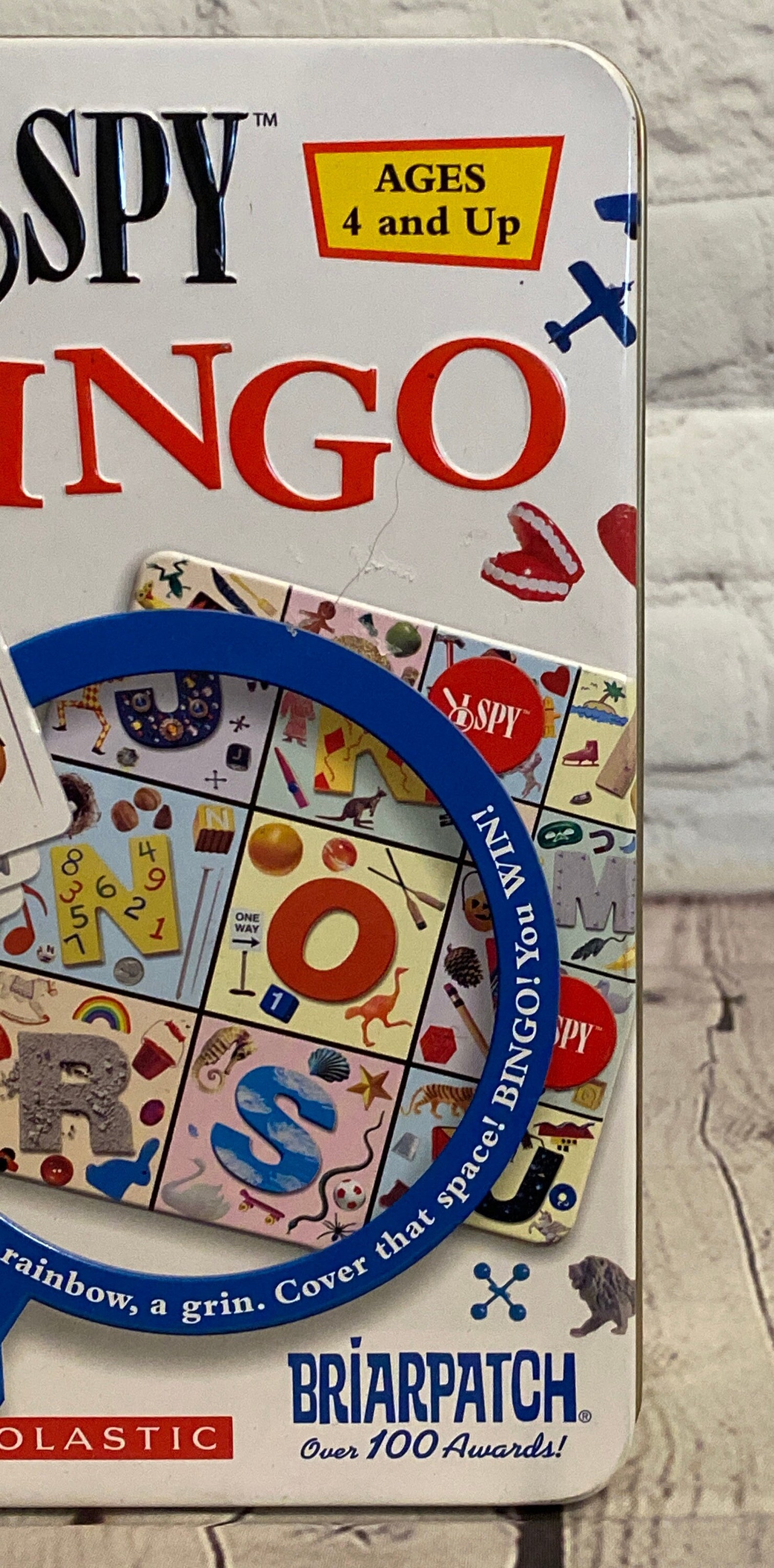 I Spy Bingo Game by Briarpatch 2003 in Tin Container for Ages 4 and up