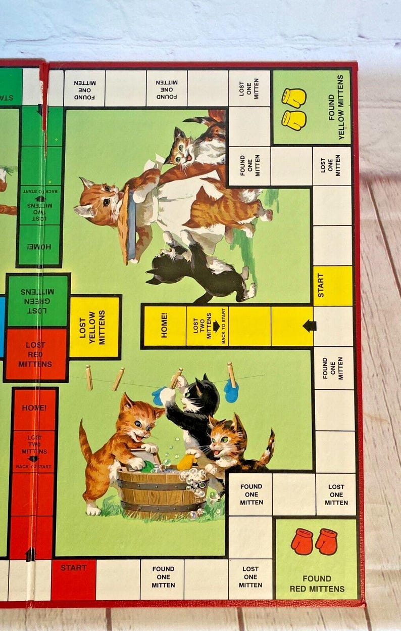 The Three Little Kittens Board Game by Cadaco 1978 | A Storybook Classic Game For 2-4 Players | Ages 4 - 10 | See Photos & Read! image 10