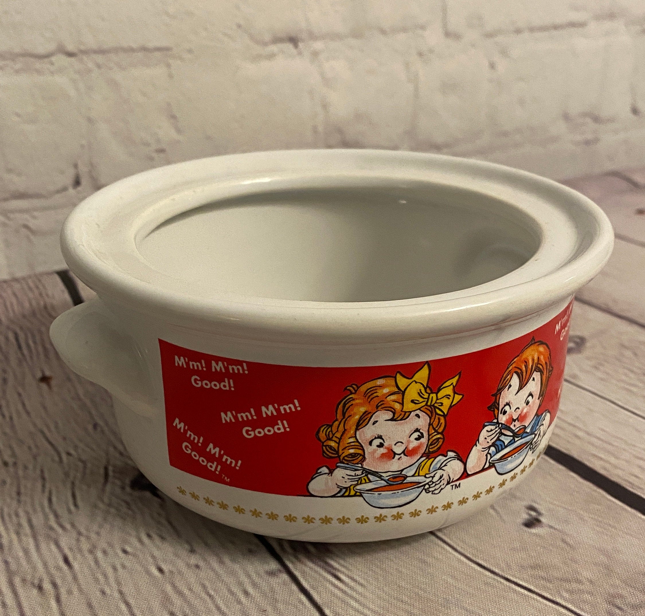 Vintage Ceramic Campbell's Soup Bowl by Campbell Soup Company 1998