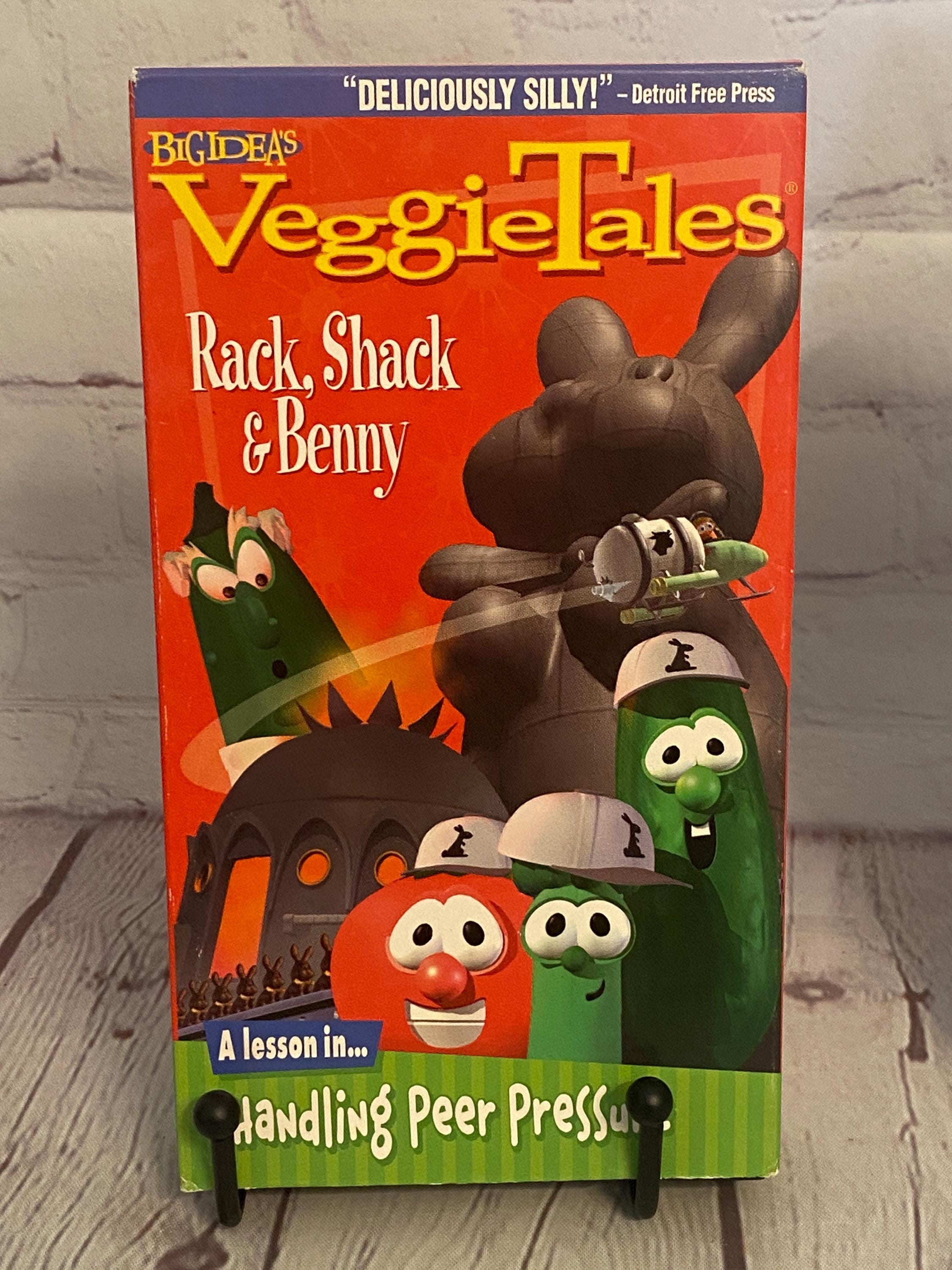 Veggietales VHS and DVD Bundle | Rack, Shack and Benny; Dave, Moe