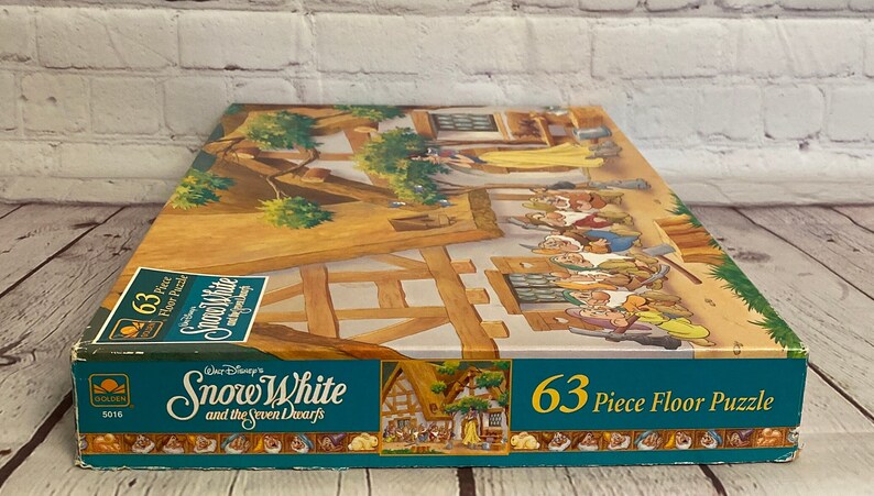 Vintage Snow White Floor Puzzle | Golden, 63 Piece (1990s) - Etsy