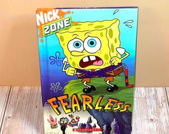 SpongeBob Squarepants "Fearless" Hardcover Children's Book by Scholastic 2003 | See Photos & Read Details