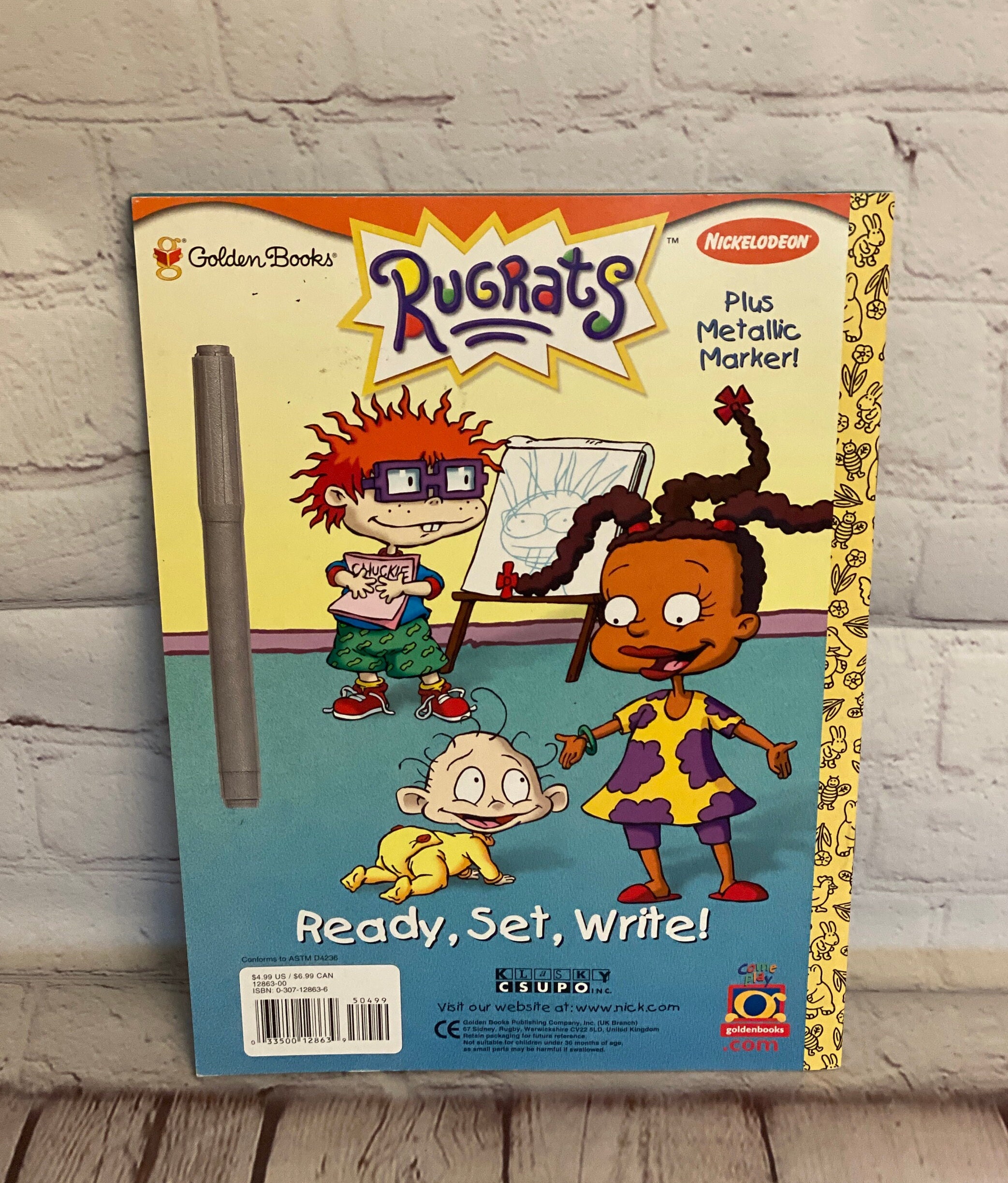 Unused Nickelodeon Rugrats Ready, Set, Write! by Golden Unused Nickelodeon Rugrats Ready, Set, Write! by Golden