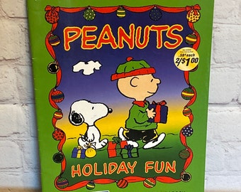Vintage Peanuts Holiday Coloring Book (Used)