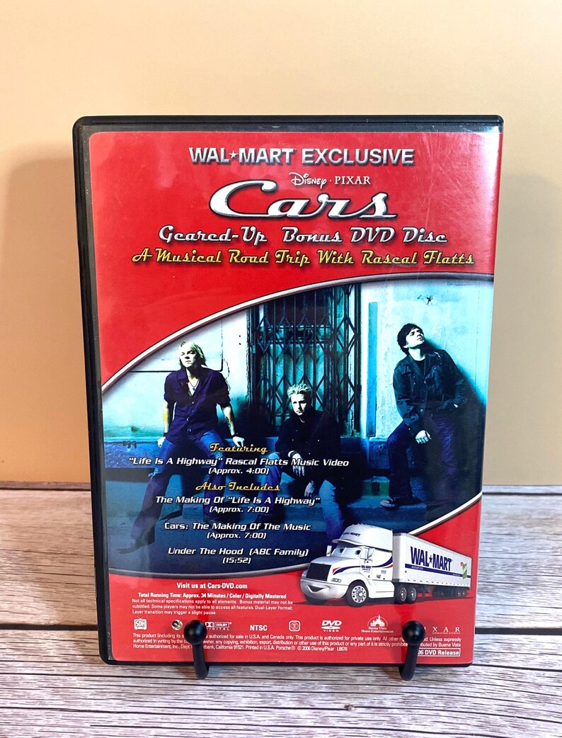 Disney Pixar Cars Walmart Exclusive! Geared-up Bonus DVD Buena Vista ...