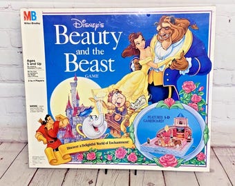 Brand New Disney&#39;s Beauty and the Beast 3-D Game by Milton Bradley (1990s) - Discover a Delightful World of Enchantment - Ages 5 and Up