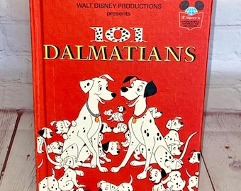 Walt Disney Productions presenta "La carica dei 101", libro per bambini con copertina rigida di Random House del 1974