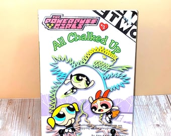 The Powerpuff Girls "All Chalked Up" Paperback Chapter Book | Scholastic 2000 | See Photos & Read Details
