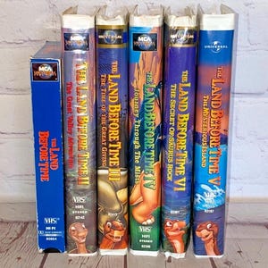 The Land Before Time Movies I-VI VHS Bundle | Includes Six VHS Tapes | See All Photos & Read Details