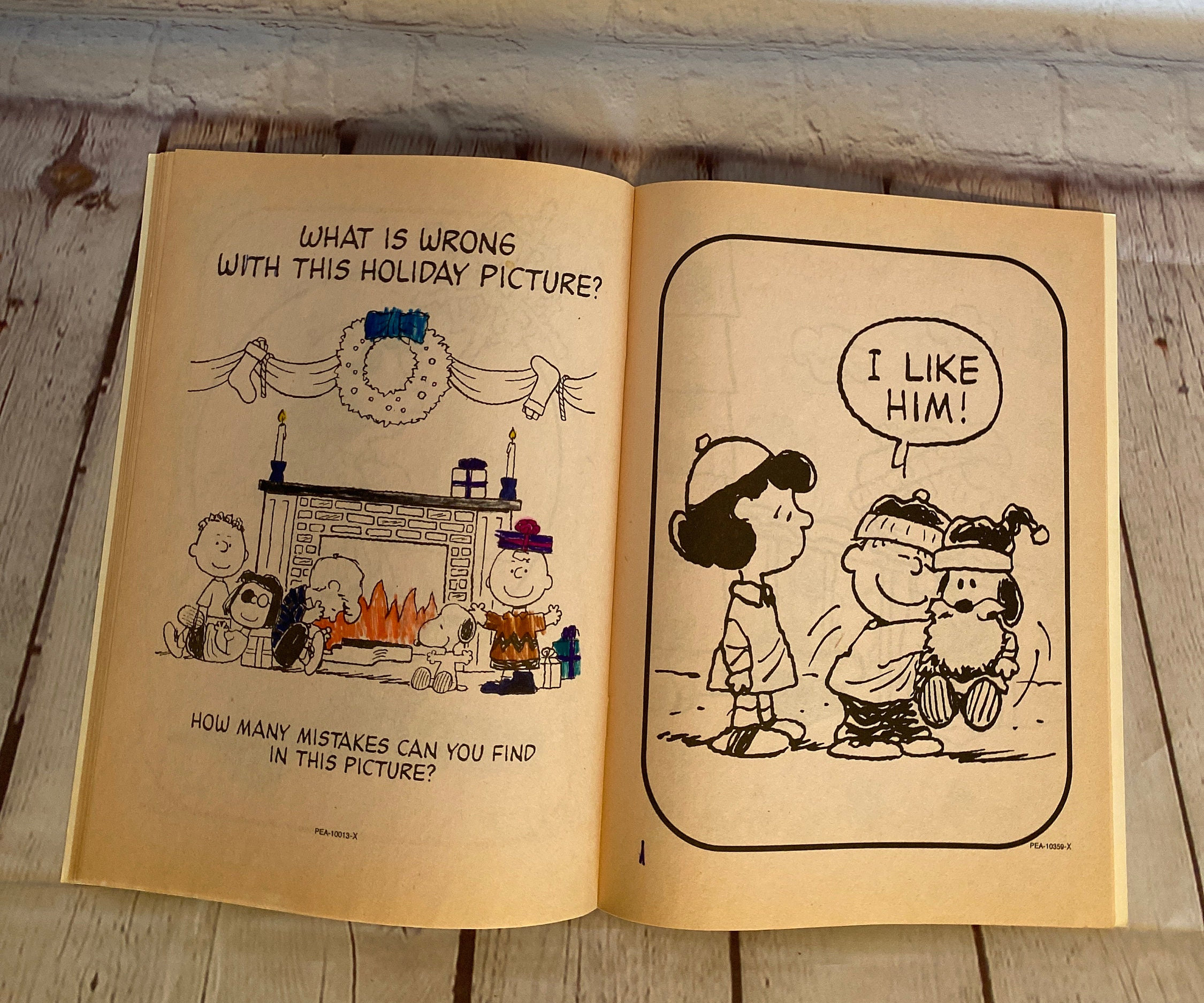 Peanuts Coloring & Activity Book Holiday Fun 2003 Some Pages - Etsy