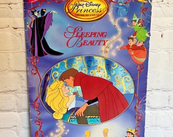 The Walt Disney Princess Treasure Chest "Sleeping Beauty" Printed by Brimar Publishing Inc. 1993 | Giant Softcover Book | See Photos