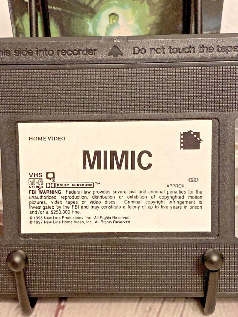 Mimic VHS by New Line Entertainment | Not Rated | No Running Time ...