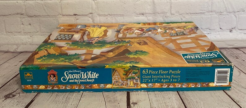 Vintage Snow White Floor Puzzle | Golden, 63 Piece (1990s) - Etsy