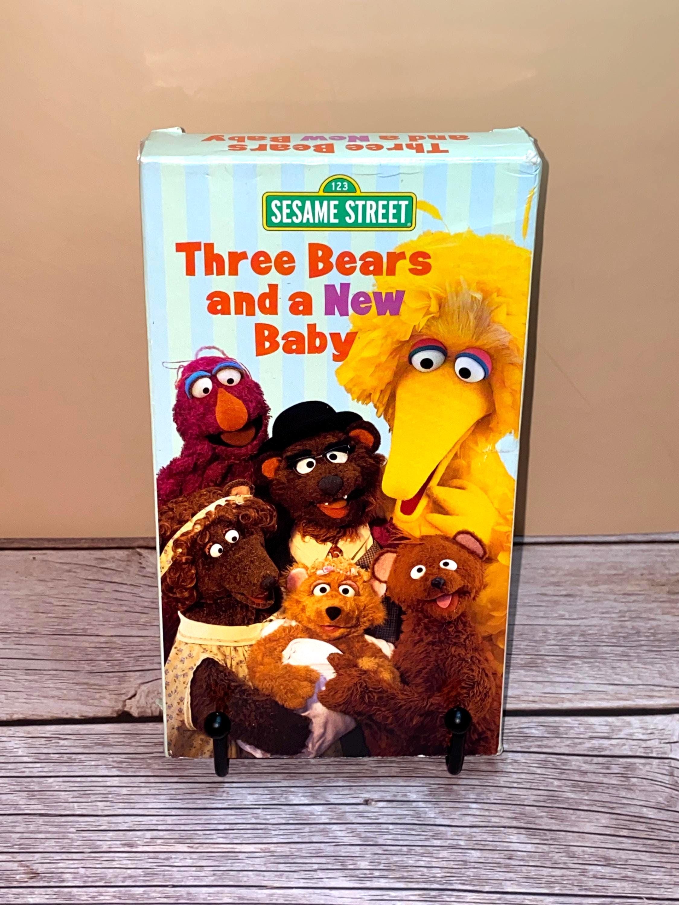 Sesame Street Three Bears and a New Baby VHS by Sony Wonder 2003