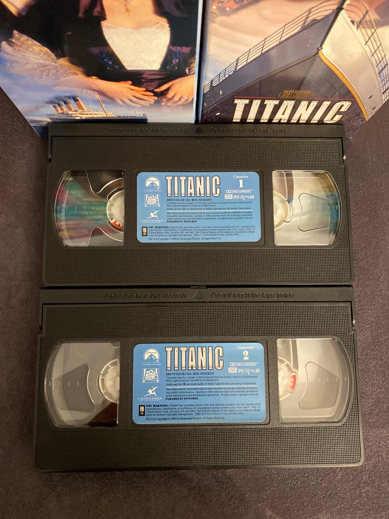 Titanic VHS 2tape Set 1995 Edition by Paramount Pictures Etsy