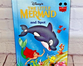 Libro de tapa dura "La Sirenita y Spot" de Disney, de Grolier Books, 2000. Ver fotos y leer detalles.