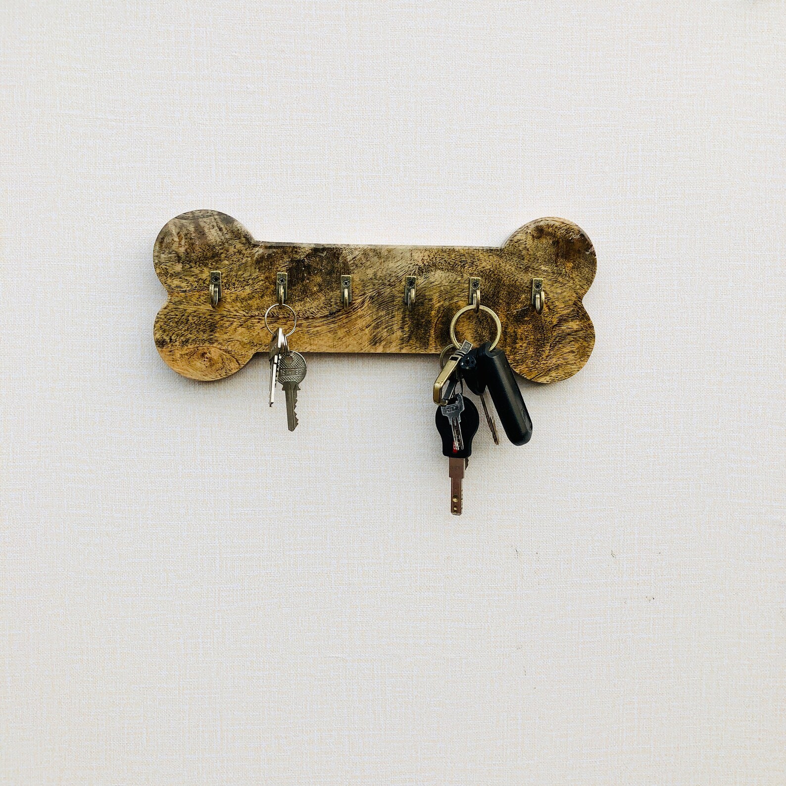 Unique Wooden Key Holder for Wall Decoration with 6 Solid Hook Etsy