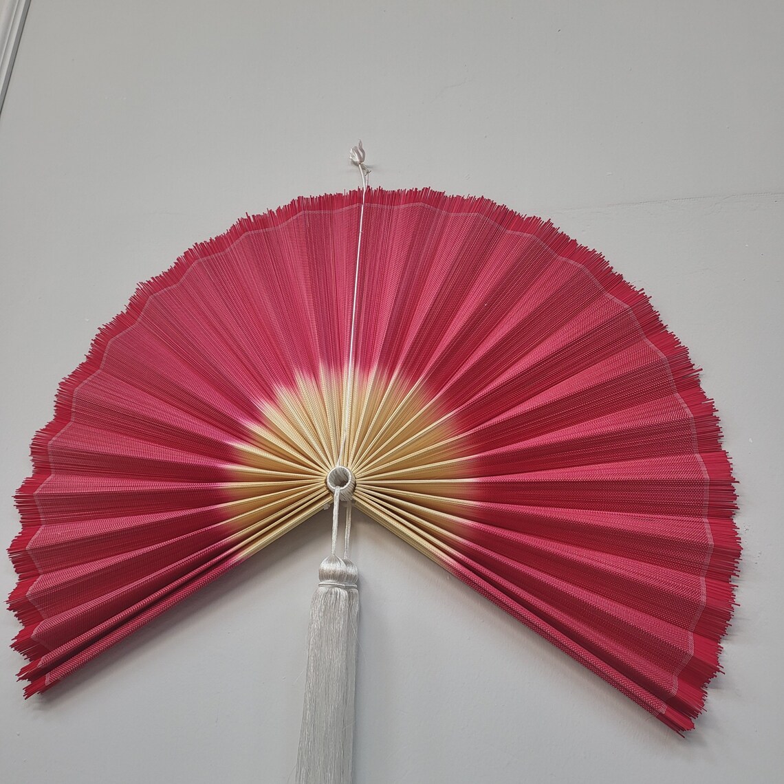 Large 32''x16 Rustic Fan Wall Decor Bedroom Etsy