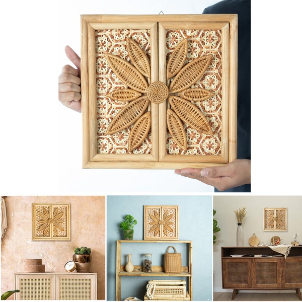 Rattan Wall Decor - Etsy